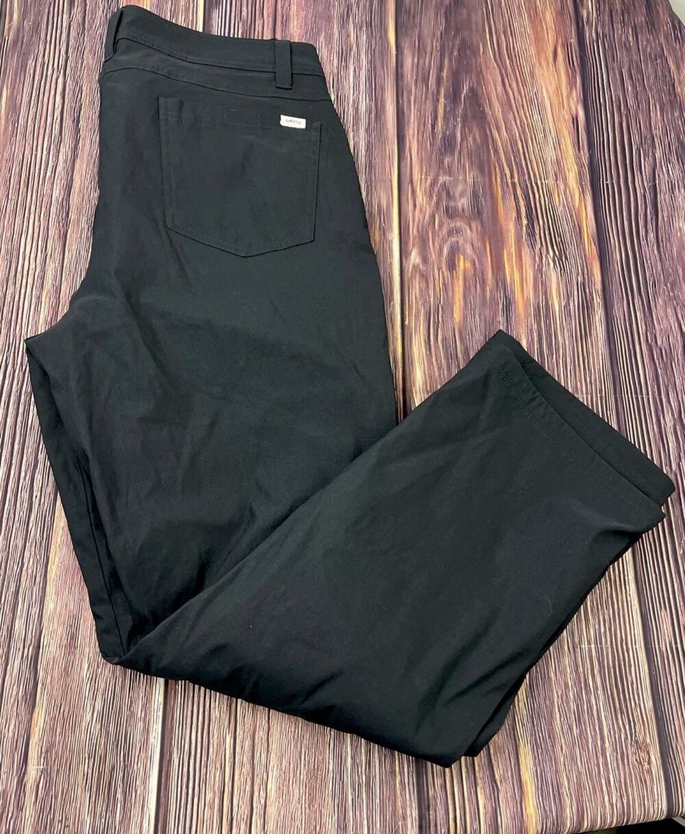 Orvis Fleece Lined Tech Pants Hiking Outdoor Mens Size 32 (Actual 32x30)